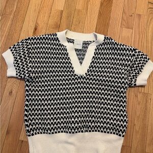 Varley Black and White Sweater